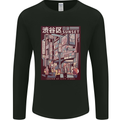 Japanese Sound of City Vibes Japan Mens Long Sleeve T-Shirt Black