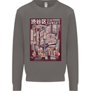Japanese Sound of City Vibes Japan Mens Sweatshirt Jumper Charcoal
