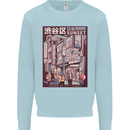 Japanese Sound of City Vibes Japan Mens Sweatshirt Jumper Light Blue