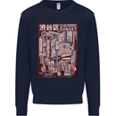 Japanese Sound of City Vibes Japan Mens Sweatshirt Jumper Navy Blue
