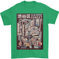 Japanese Sound of City Vibes Japan Mens T-Shirt Cotton Gildan Irish Green