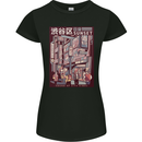 Japanese Sound of City Vibes Japan Womens Petite Cut T-Shirt Black