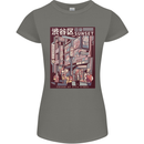 Japanese Sound of City Vibes Japan Womens Petite Cut T-Shirt Charcoal