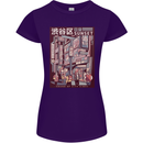 Japanese Sound of City Vibes Japan Womens Petite Cut T-Shirt Purple