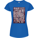 Japanese Sound of City Vibes Japan Womens Petite Cut T-Shirt Royal Blue