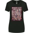 Japanese Sound of City Vibes Japan Womens Wider Cut T-Shirt Black