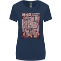 Japanese Sound of City Vibes Japan Womens Wider Cut T-Shirt Navy Blue