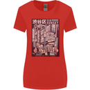 Japanese Sound of City Vibes Japan Womens Wider Cut T-Shirt Red