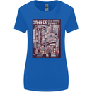 Japanese Sound of City Vibes Japan Womens Wider Cut T-Shirt Royal Blue