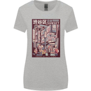 Japanese Sound of City Vibes Japan Womens Wider Cut T-Shirt Sports Grey