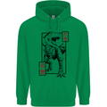 Japanese T-Rex Ninja MMA Mixed Martial Arts Childrens Kids Hoodie Irish Green