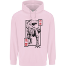 Japanese T-Rex Ninja MMA Mixed Martial Arts Childrens Kids Hoodie Light Pink
