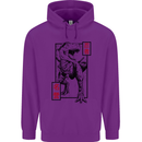 Japanese T-Rex Ninja MMA Mixed Martial Arts Childrens Kids Hoodie Purple
