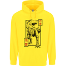 Japanese T-Rex Ninja MMA Mixed Martial Arts Childrens Kids Hoodie Yellow