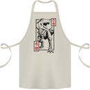 Japanese T-Rex Ninja MMA Mixed Martial Arts Cotton Apron 100% Organic Natural