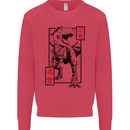 Japanese T-Rex Ninja MMA Mixed Martial Arts Kids Sweatshirt Jumper Heliconia