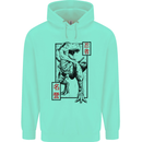 Japanese T-Rex Ninja MMA Mixed Martial Arts Mens 80% Cotton Hoodie Peppermint