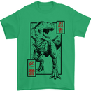 Japanese T-Rex Ninja MMA Mixed Martial Arts Mens T-Shirt 100% Cotton Irish Green