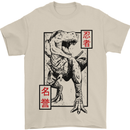 Japanese T-Rex Ninja MMA Mixed Martial Arts Mens T-Shirt 100% Cotton Sand