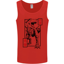Japanese T-Rex Ninja MMA Mixed Martial Arts Mens Vest Tank Top Red