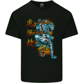 Japanese Tiger Japan Text Dragon Mens Cotton T-Shirt Tee Top Black