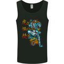 Japanese Tiger Japan Text Dragon Mens Vest Tank Top Black