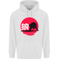 Japanese Wolf Japan Childrens Kids Hoodie White