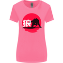 Japanese Wolf Japan Womens Wider Cut T-Shirt Azalea