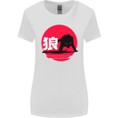 Japanese Wolf Japan Womens Wider Cut T-Shirt White