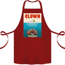 Jaws Funny Parody Clown Halloween Horror Cotton Apron 100% Organic Maroon