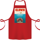 Jaws Funny Parody Clown Halloween Horror Cotton Apron 100% Organic Red