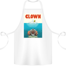 Jaws Funny Parody Clown Halloween Horror Cotton Apron 100% Organic White