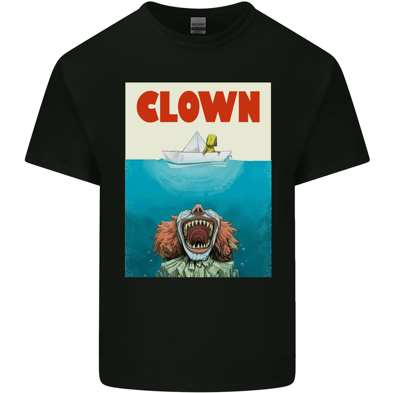 Jaws Funny Parody Clown Halloween Horror Kids T-Shirt Childrens Black
