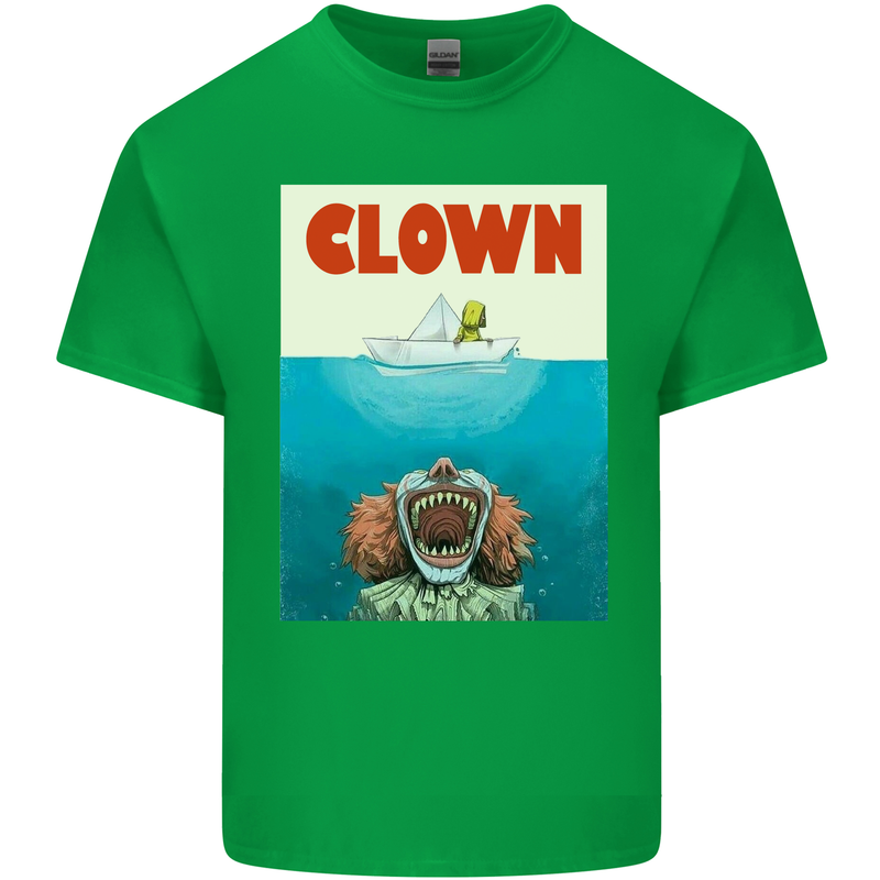 Jaws Funny Parody Clown Halloween Horror Kids T-Shirt Childrens Irish Green
