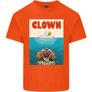 Jaws Funny Parody Clown Halloween Horror Kids T-Shirt Childrens Orange