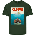 Jaws Funny Parody Clown Halloween Horror Mens Cotton T-Shirt Tee Top Forest Green