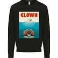 Jaws Funny Parody Clown Halloween Horror Mens Sweatshirt Jumper Black