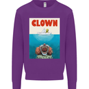 Jaws Funny Parody Clown Halloween Horror Mens Sweatshirt Jumper Purple