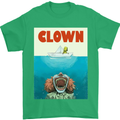 Jaws Funny Parody Clown Halloween Horror Mens T-Shirt Cotton Gildan Irish Green