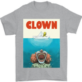 Jaws Funny Parody Clown Halloween Horror Mens T-Shirt Cotton Gildan Sports Grey