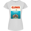 Jaws Funny Parody Clown Halloween Horror Womens Petite Cut T-Shirt White
