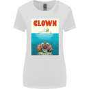 Jaws Funny Parody Clown Halloween Horror Womens Wider Cut T-Shirt White