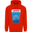 Jaws Funny Parody Dentures Skull Teeth Childrens Kids Hoodie Bright Red