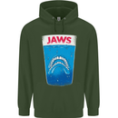 Jaws Funny Parody Dentures Skull Teeth Childrens Kids Hoodie Forest Green