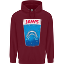 Jaws Funny Parody Dentures Skull Teeth Childrens Kids Hoodie Maroon