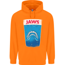 Jaws Funny Parody Dentures Skull Teeth Childrens Kids Hoodie Orange