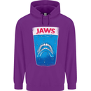 Jaws Funny Parody Dentures Skull Teeth Childrens Kids Hoodie Purple