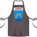 Jaws Funny Parody Dentures Skull Teeth Cotton Apron 100% Organic Dark Grey