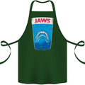 Jaws Funny Parody Dentures Skull Teeth Cotton Apron 100% Organic Forest Green
