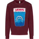 Jaws Funny Parody Dentures Skull Teeth Kids Sweatshirt Jumper Maroon